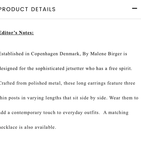 By Malene Birger earrings - Picture 5 of 5